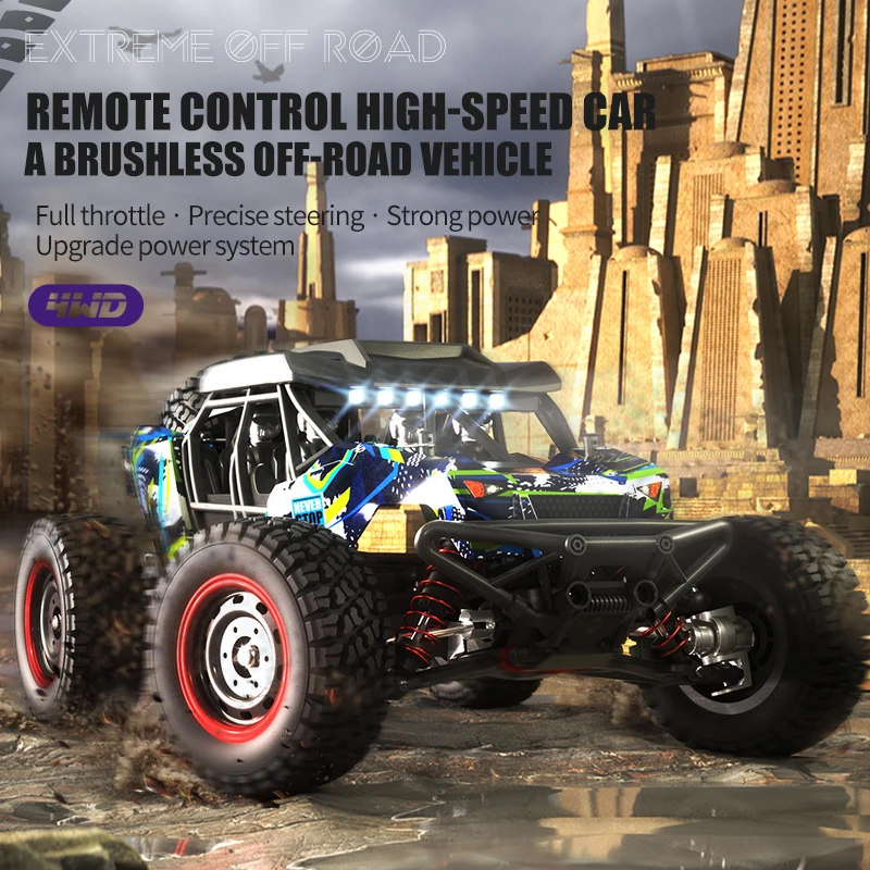 

JJRC Q141B высокоскоростной автомобиль 1/16 4WD 2,4G полноразмерный Радиоуправляемый пустынный внедорожник Электрический четырехколесный привод 70 км/ч детские игрушки подарки