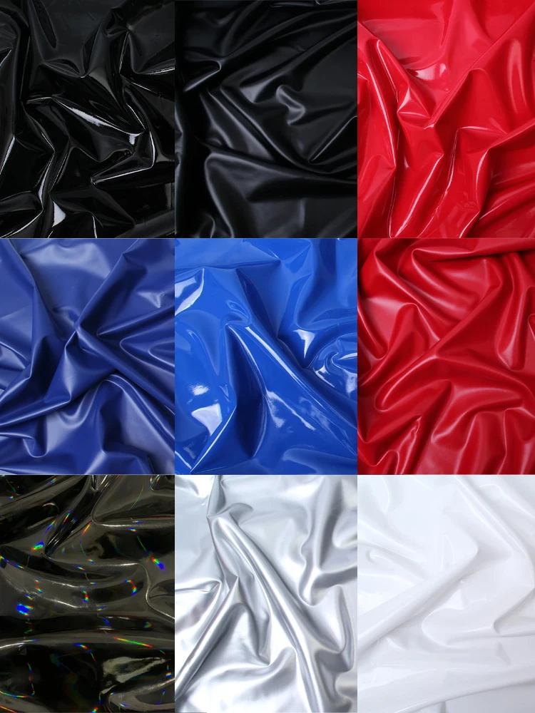 Maßgeschneiderter Latex-Ammoniak-Catsuit, sexy Kunstleder, Nachtclub-Body, ohne Kapuze, Fetisch, Cosplay, DIY, Reißverschluss, offener Schritt, 9-Farben-Kostüme 1