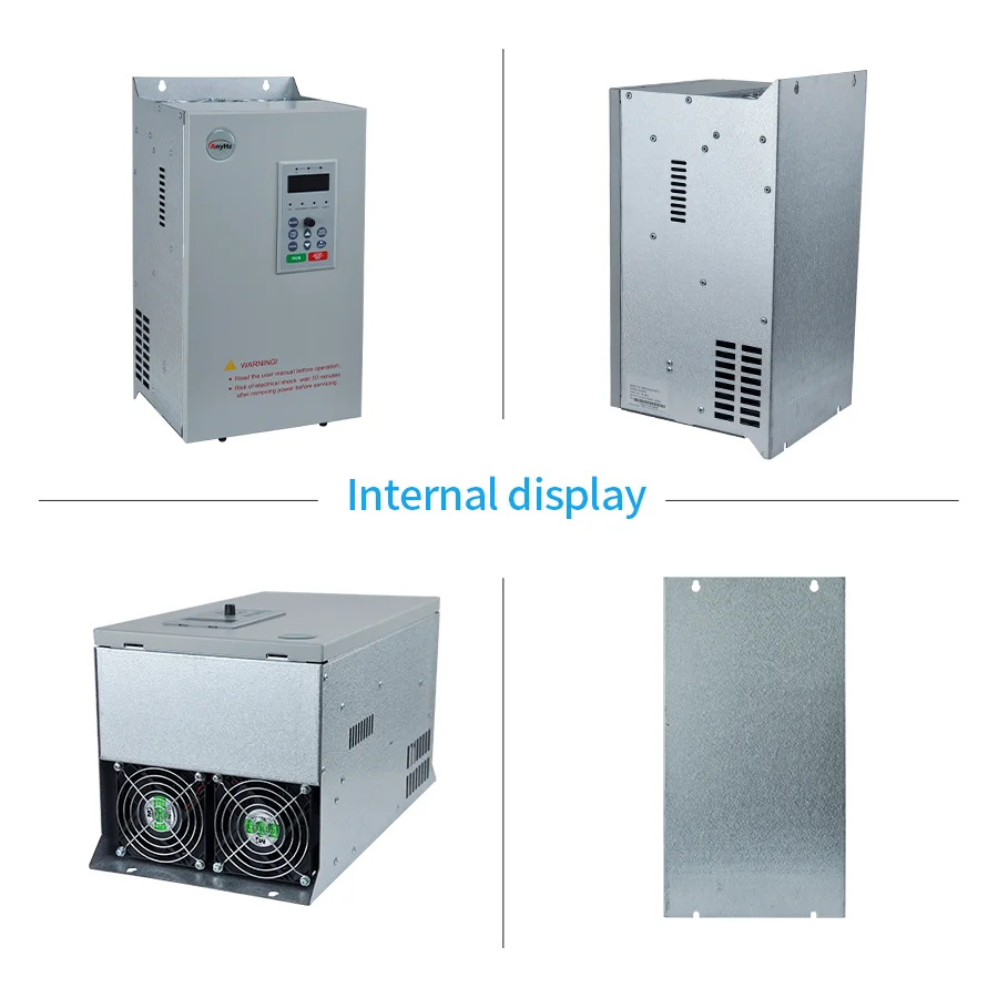 9600-serie, 22 kW frequentieregelaar, éénfase ingang 220V, driefase uitgang 380V, motorfrequentieomvormer VFD  13