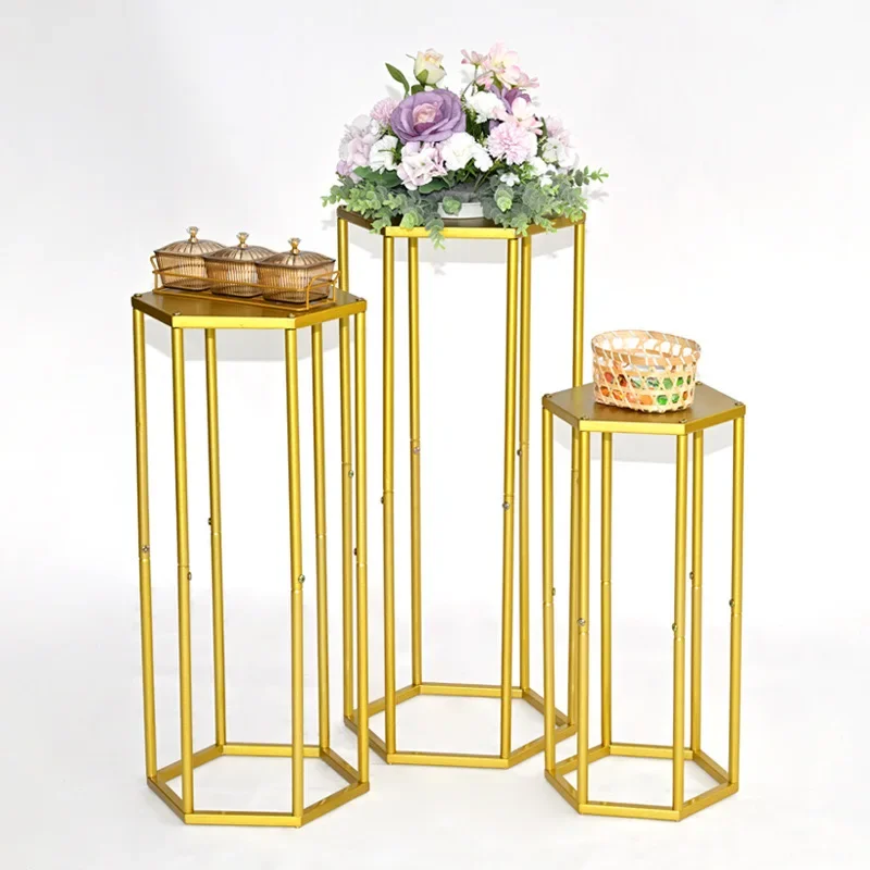 Description Picture 2 of itemSet of Cake Table Cylinders Pedestal Stands for Event & Party kids' birthday home wedding Decoration Made of High Quality Metal