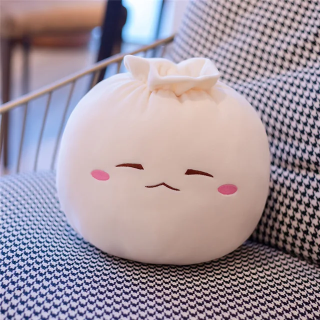 20CM Cute Plush Cartoon Bao Zi Plush Chinese Food Pillow Cushion Kids Toys 6