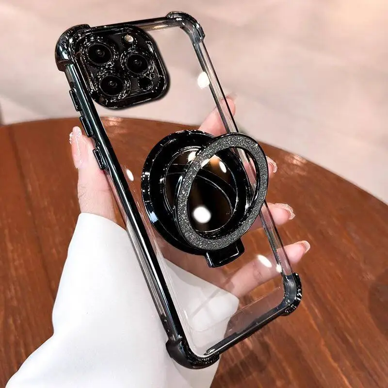 Luxury Plating Shockproof Transparent TPU Phone Case