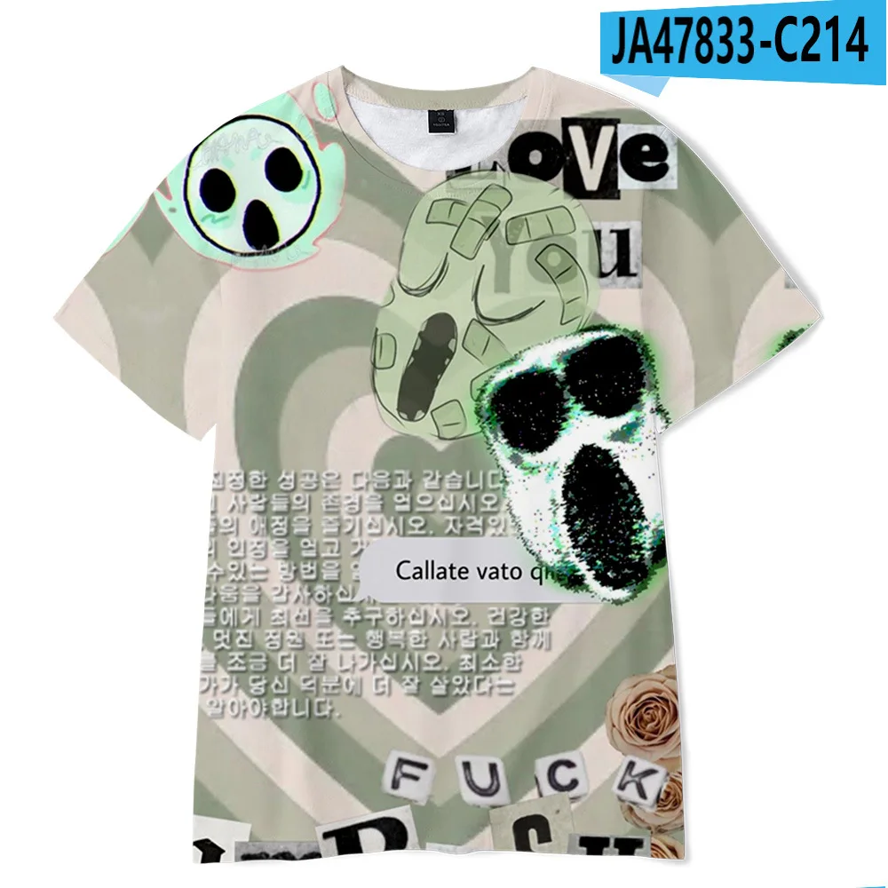 New Summer 3D Escape Door Doors Children's Pure Cotton Fashion Trend Comfortable Versatile Casual Cute T-shirt Gift 6
