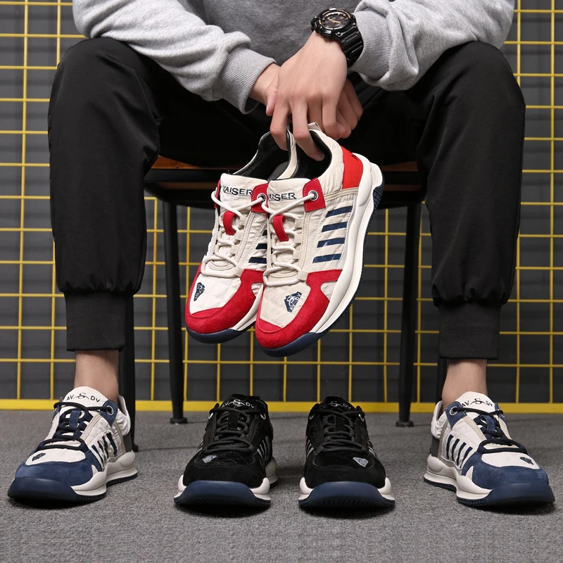 Heren Casual Schoenen Onzichtbare Hoogte Verhogend Leer Elevator Lace Up Sneakers Mode Ademend Comfortabel Lichtgewicht Bruin 42 EU