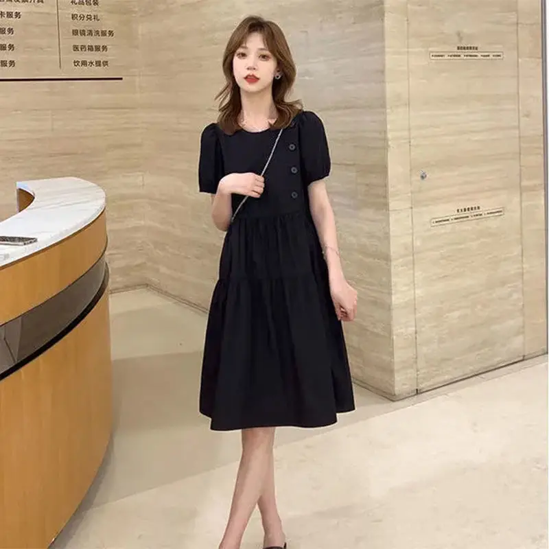 2025 Loose Elegant Korean Casual Tunics Prom Women's Dresses Yellow Linen  Vintage Aesthetic Summer Light Dress Fashion Midi Robe - AliExpress  200000345