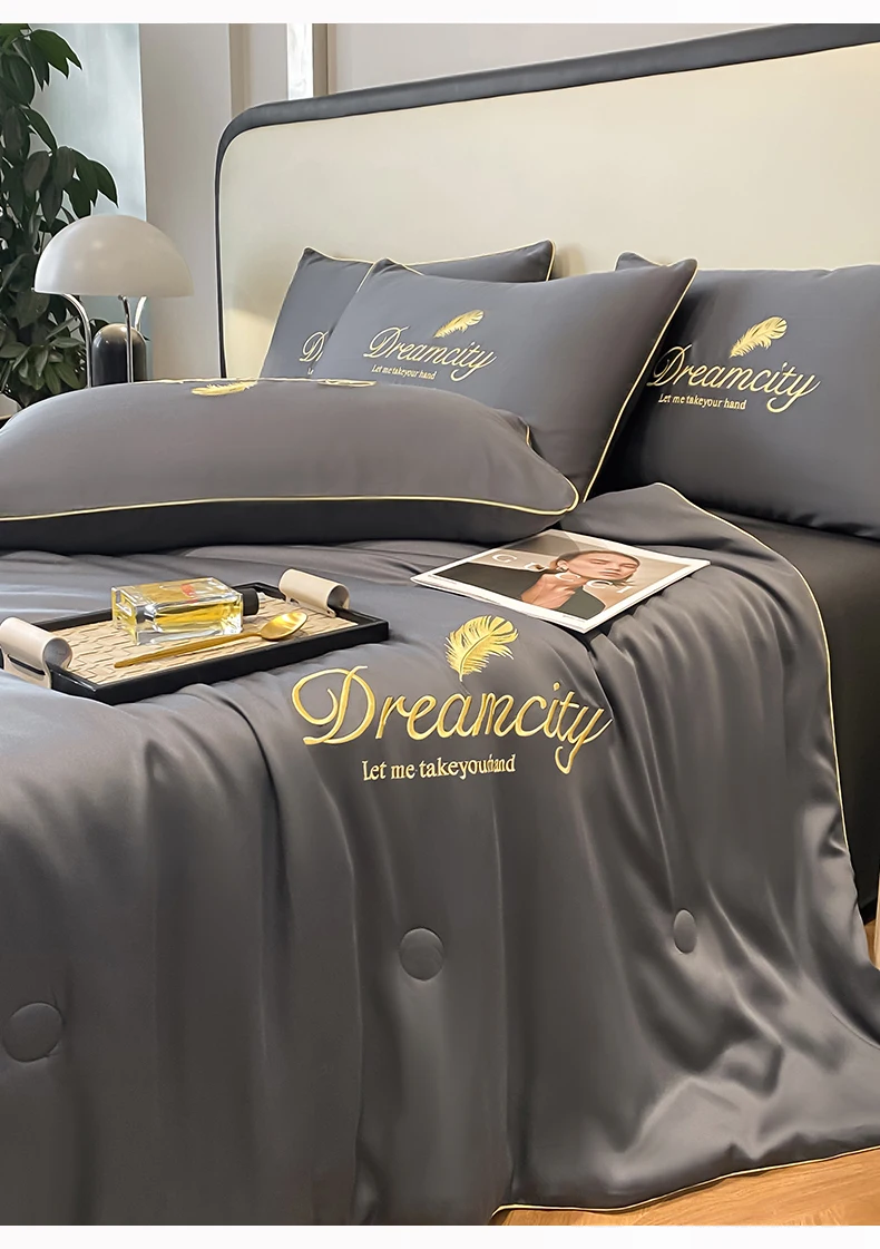 Description Picture 4 of itemAir Conditioner Washable by the Cool Summer Quilt, the Antibacterial Embroidery Skin-friendly Imitation Silk Ice Thin Q