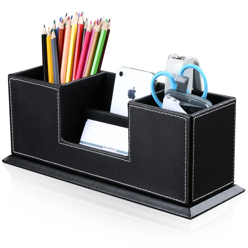 1Pc Desktop Pen Holder Stationery Holder Pencil Cosmetics Organizer for Desk Office School Storage Case Accessories pencil case,pen holder,desk organizer,pen and brush holder,desk storage rack