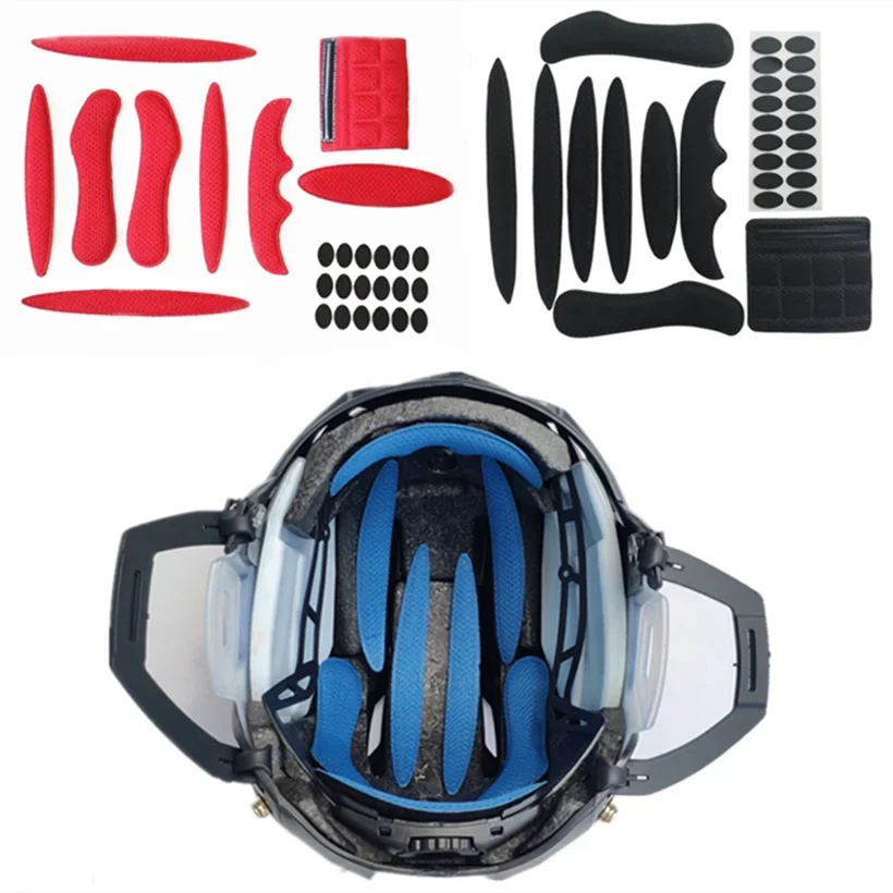 27 Pcs/set Universal Helmet Inner Padding Foam Pads Kit Sealed Red