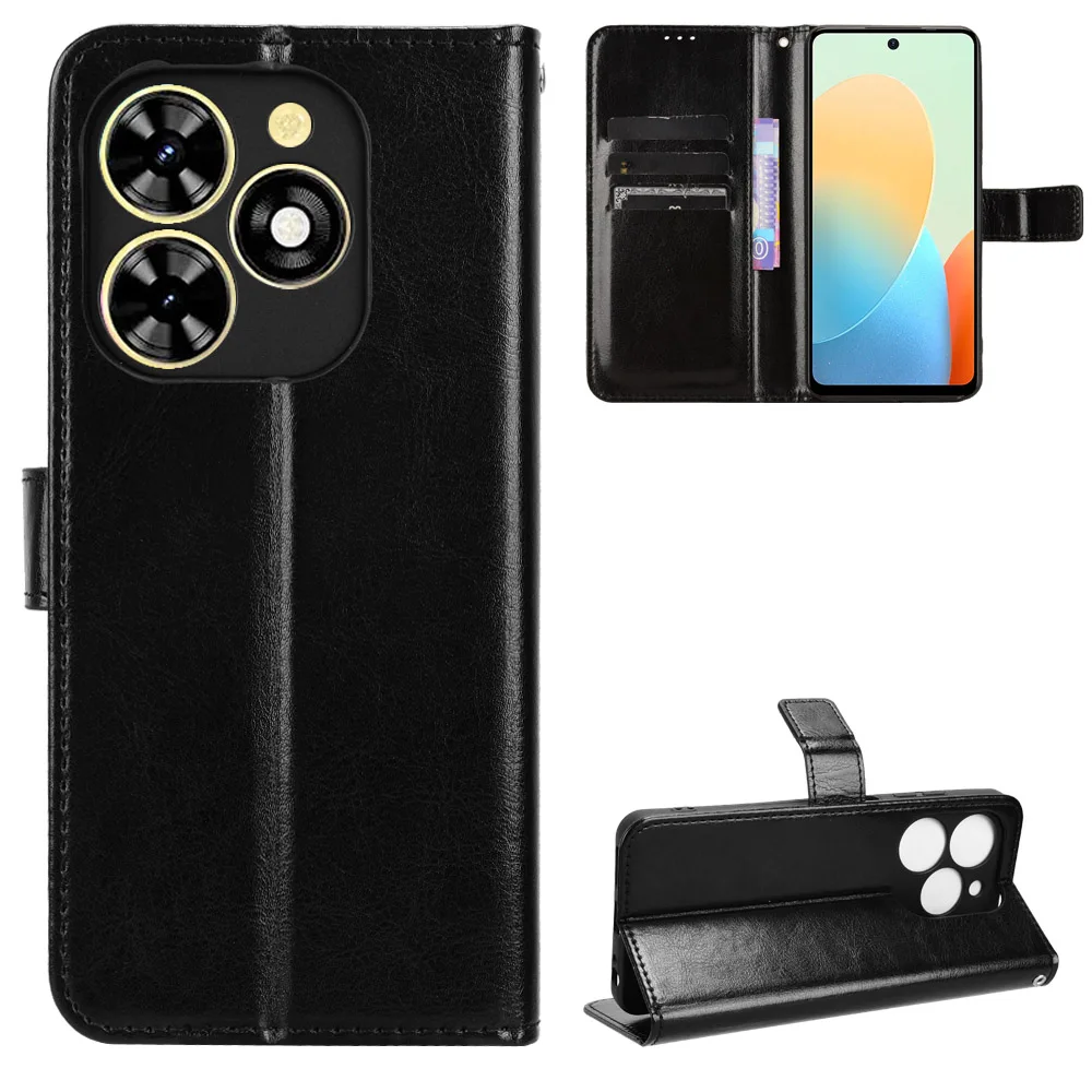

Кожаный флип-кошелек для Tecno Spark Go 2024 дюйма
