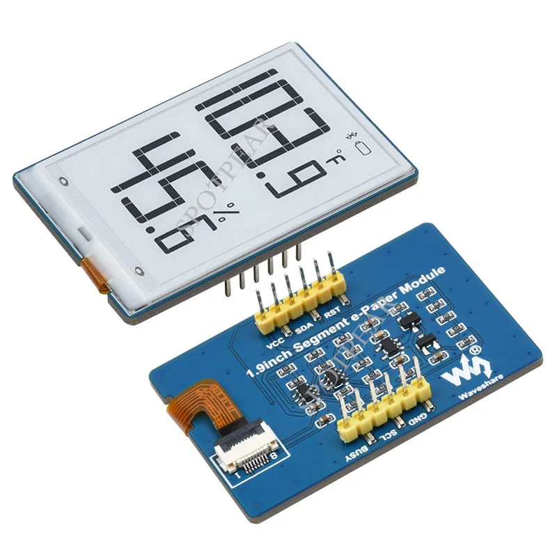Modulo Display E-Ink E-Paper A Segmenti Da 1.9 Pollici Schermo Spi Per Arduino / Stm32 / Raspberry Pi/Strumento Elettronico