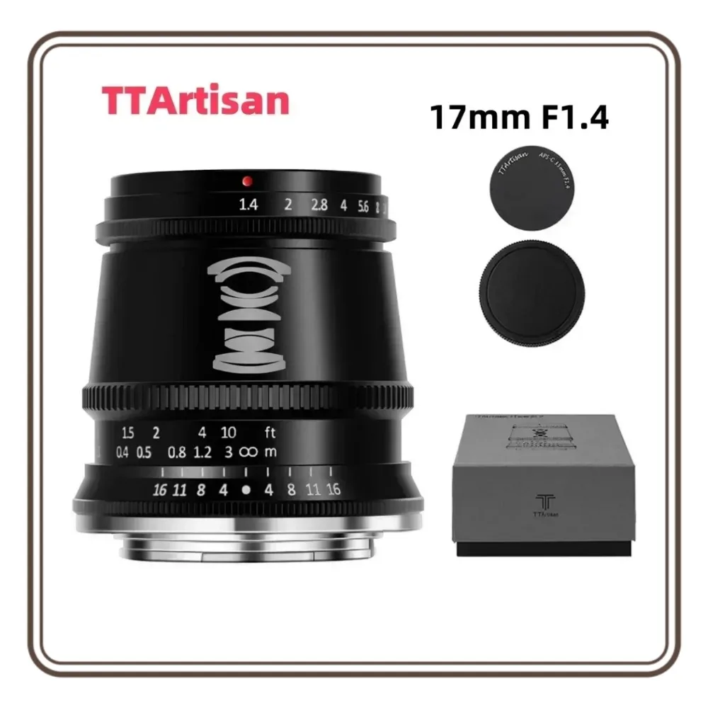 TTArtisan 17mm APS-C Cameras Lens Manual Focus MF for Fuji X
