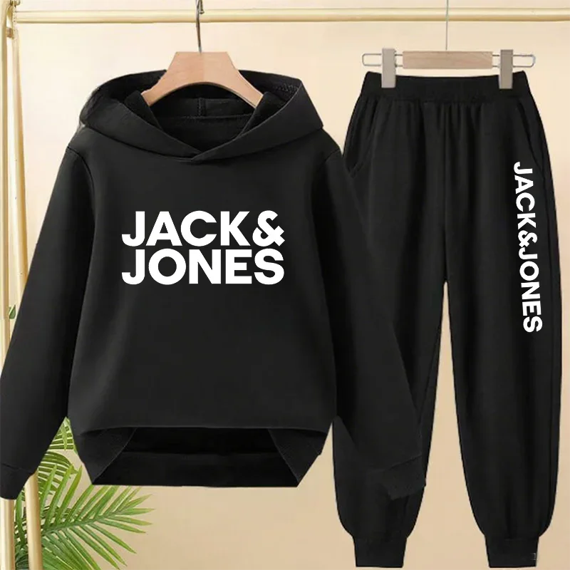 Boys Hoodies Sweatshirt +Pants New Jack print clothes Sets Fashion Girls Hoodies Game Spring Autumn sweatshirt Clothes - 2