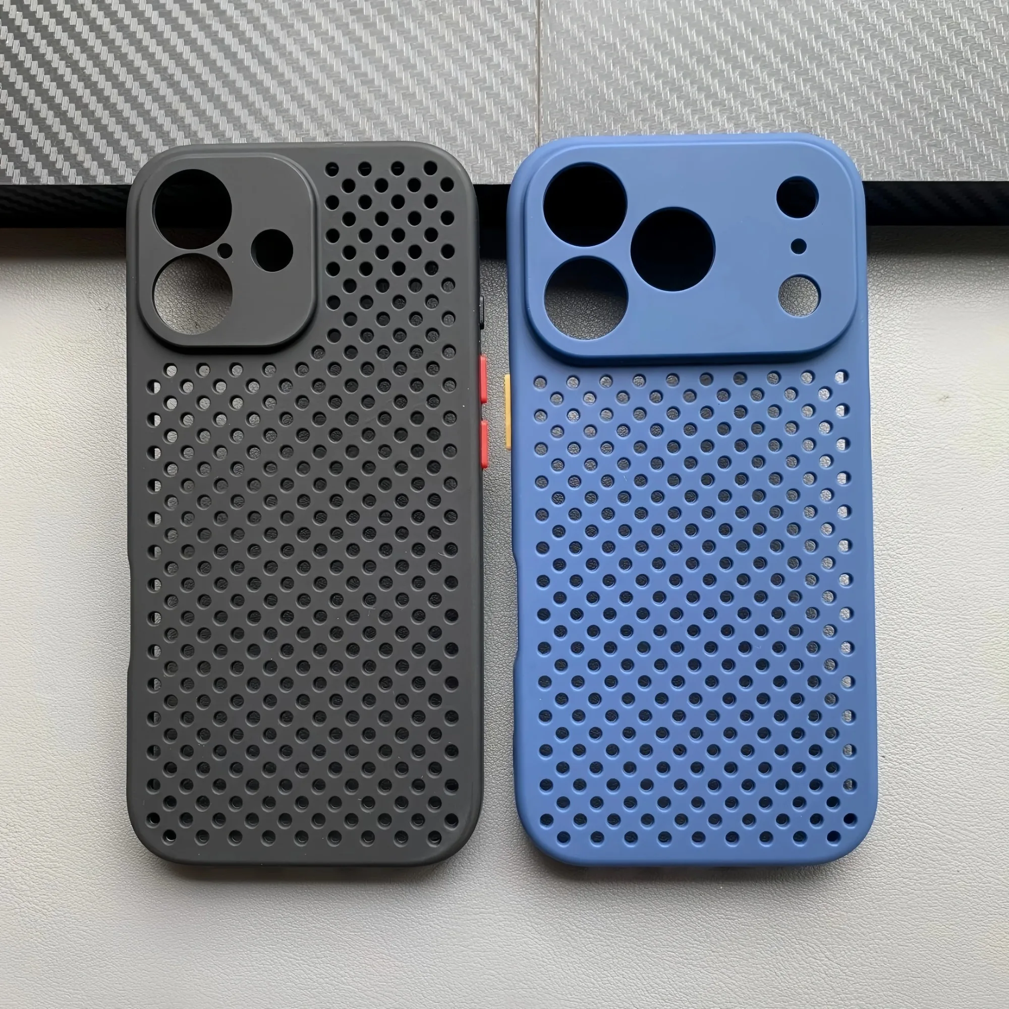 Breathable Cooling Silicone Phone Case with Shockproof Matte Bumper Cover