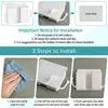 2PCS Wall Mount Phone Holder Self-Adhesive Wall Organizer Storage Box Plastic Charging Phone Stand Brackets Holder for Bedroom 5