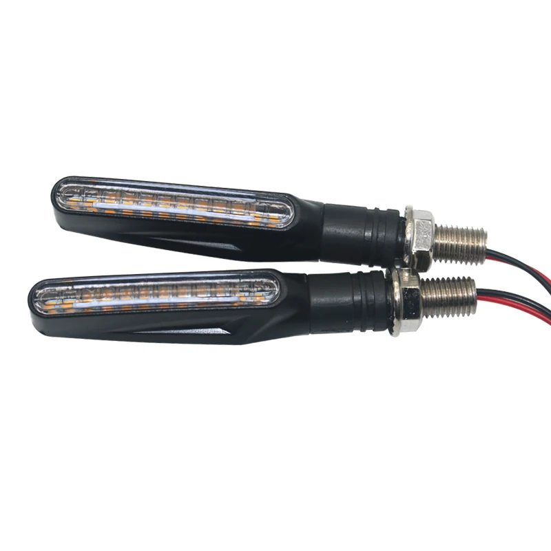 Motorcycle LED Lights Motorcycle Turn Signal Lights Motorcycle Light Motorcycle Turn Signal 1/2 Pieces Universal Led Motorcycle Direction Indicator 12V IP68 Waterproof Amber Flasher Turn Signal Taillights Lamp Accessorie