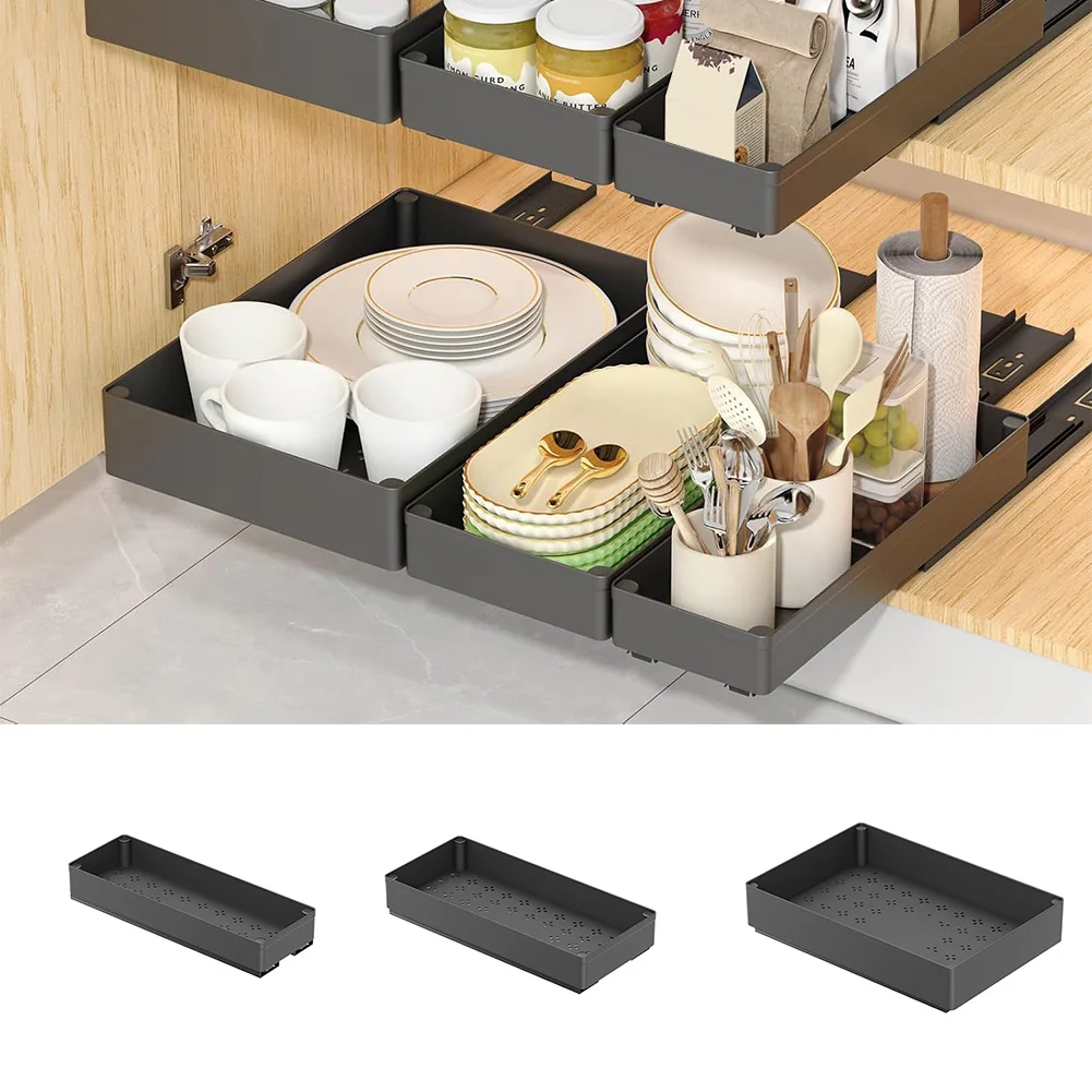Pull Out Cabinet Organizer,Slide Out Drawers for Kitchen Cabinets & Pantry,Under Sink Storage,Slide Out Shelves for Organization: 3 - 5 Days Free Delivery Only UK