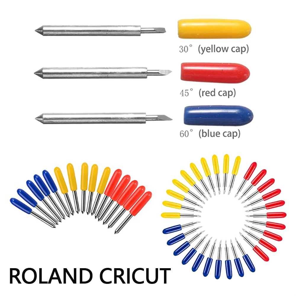 30/45/60 Degrees Replacement Blades For Roland Cricut Plotter Blade Knife Cutter Blades For Power Tools Cutting Plotter