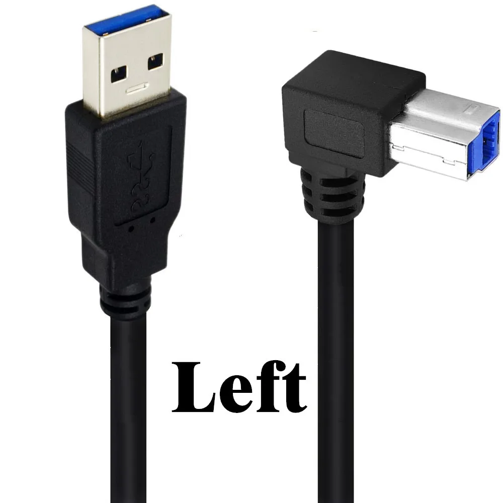 IYueshare Cavo Adattatore USB 3.0 A 90° Maschio-femmina – Prolunga A L Da 30 Cm, 5 Gbps, 2 Pezzi