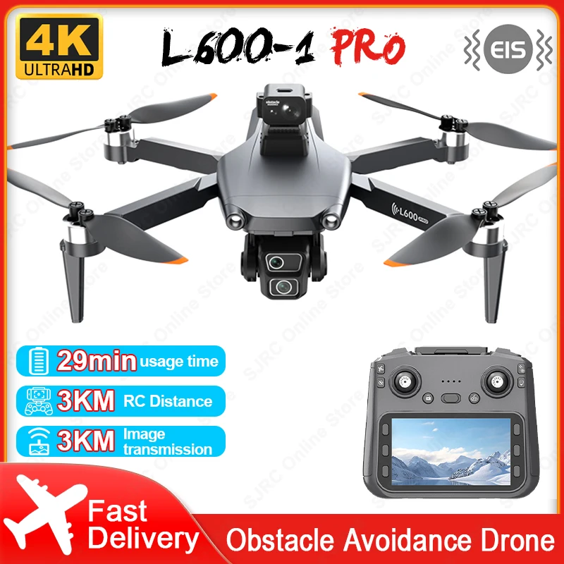 L600-1 Pro Laser Obstacle Avoidance Drone 4K HD Dual Camera Brushless Motor GPS 5G WIFI RC FPV Quadcopter Toys