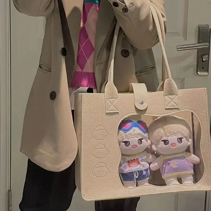 

Японская симпатичная Детская сумка большой вместимости Jk20cm, Женская барная сумка, новинка, Студенческая прозрачная сумка через плечо для облегчения боли в руках