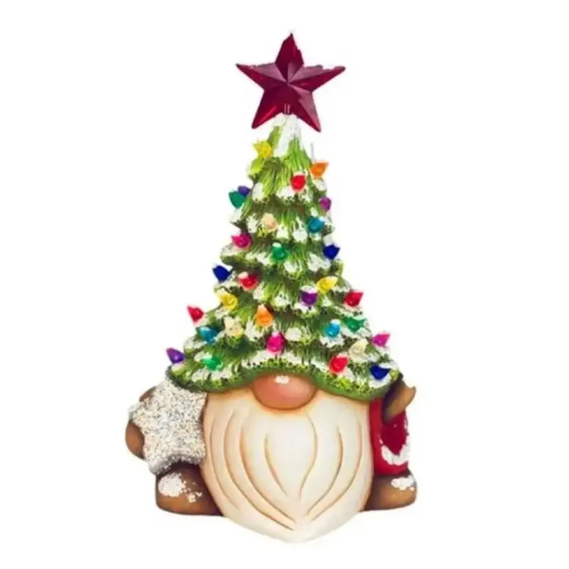1 Pcs Christmas Dwarfs Christmas Tree Sculpture Decoration Desktop Party Holiday Decoration Christmas Crafts Ornament