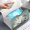 Creative Chinese Tissue Box Waterproof Home Living Room Paper Drawer Floral Paint Tissue Box Easy to Clean Printing Storage Box 5