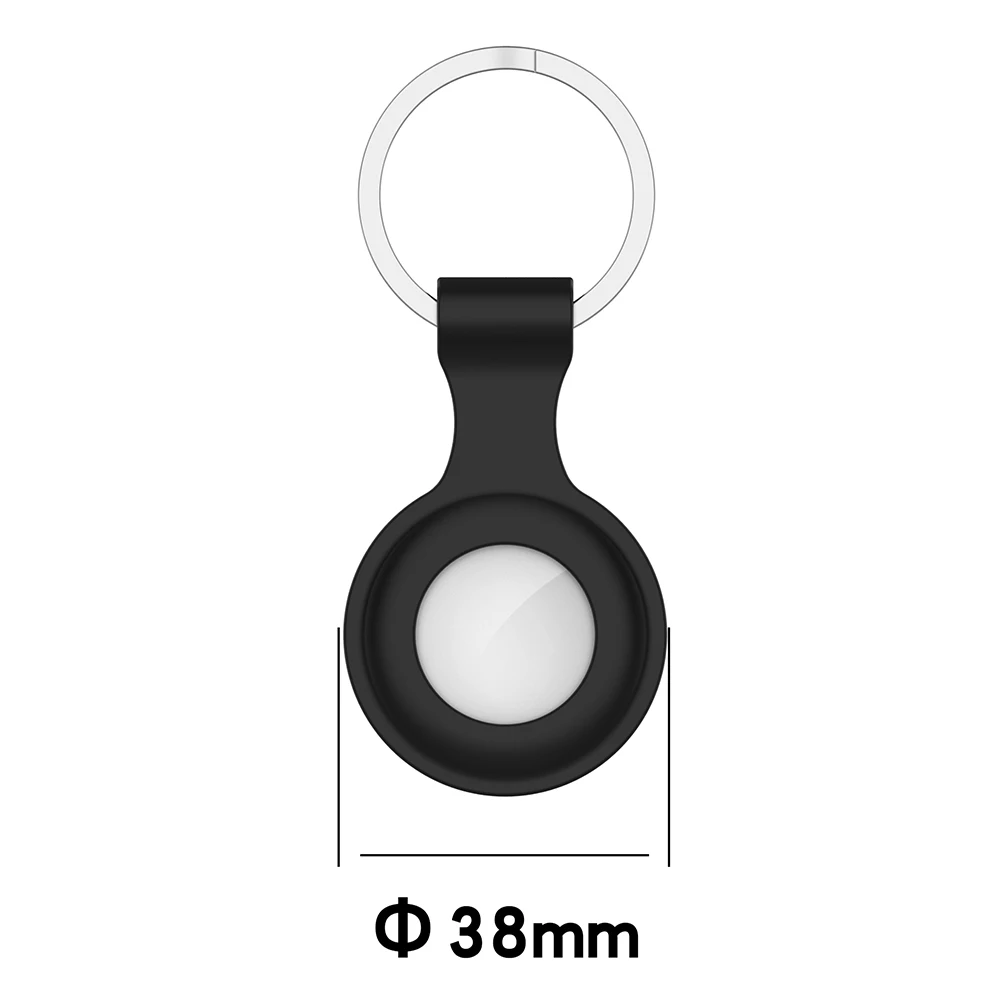 Tracking Device Cover for Air Tag Dog Anti-scratch Sleeve Keychain Locator case Silicone Portable Keychain Shell Key Ring Holder anti lost tracker gps locator key finder anti lose tracker item locator key chain locator anti lost locator keychain accessories
