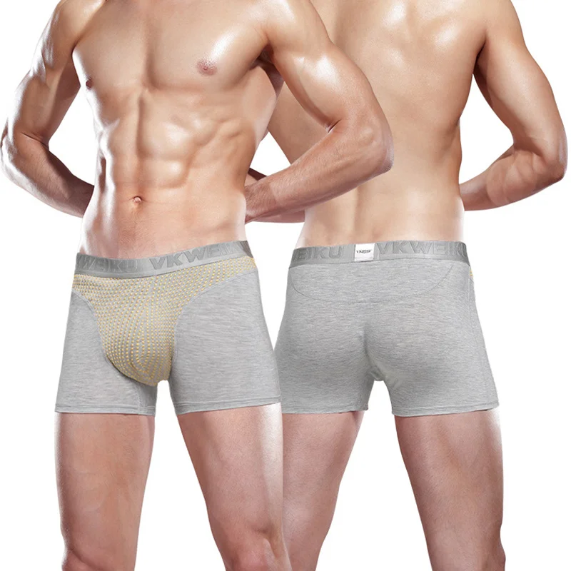 Man Magnetic Therapy Energy Boxers England Body Ability Enhance Lingerie Tourmaline Fiber Briefs U-Convex Anti-bacterial Trunks 6