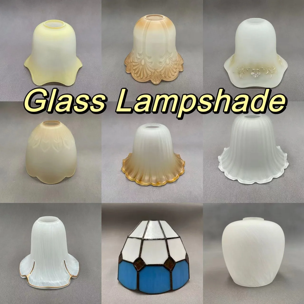 Vintage Glass Lamp Shade E27 Replacement Lamp Cover Replacement Glass Lampshades For Desk Lamp