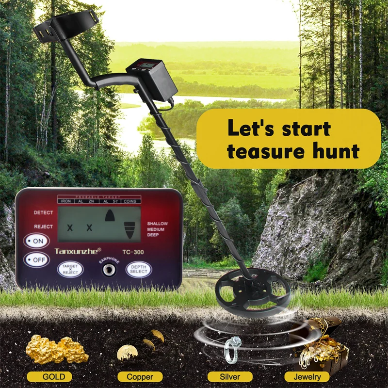 Tanxunzhe New Underground Metal Detector Gold Detectors Treasure Hunter Detector Circuit Metales High Sensitivity Waterproof
