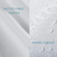 Smooth Waterproof Pillow Cover for Pillow Case Protector Allergy Pillow Case Anti Mites BedBug Proof Zipper All Sizes 1PC 2