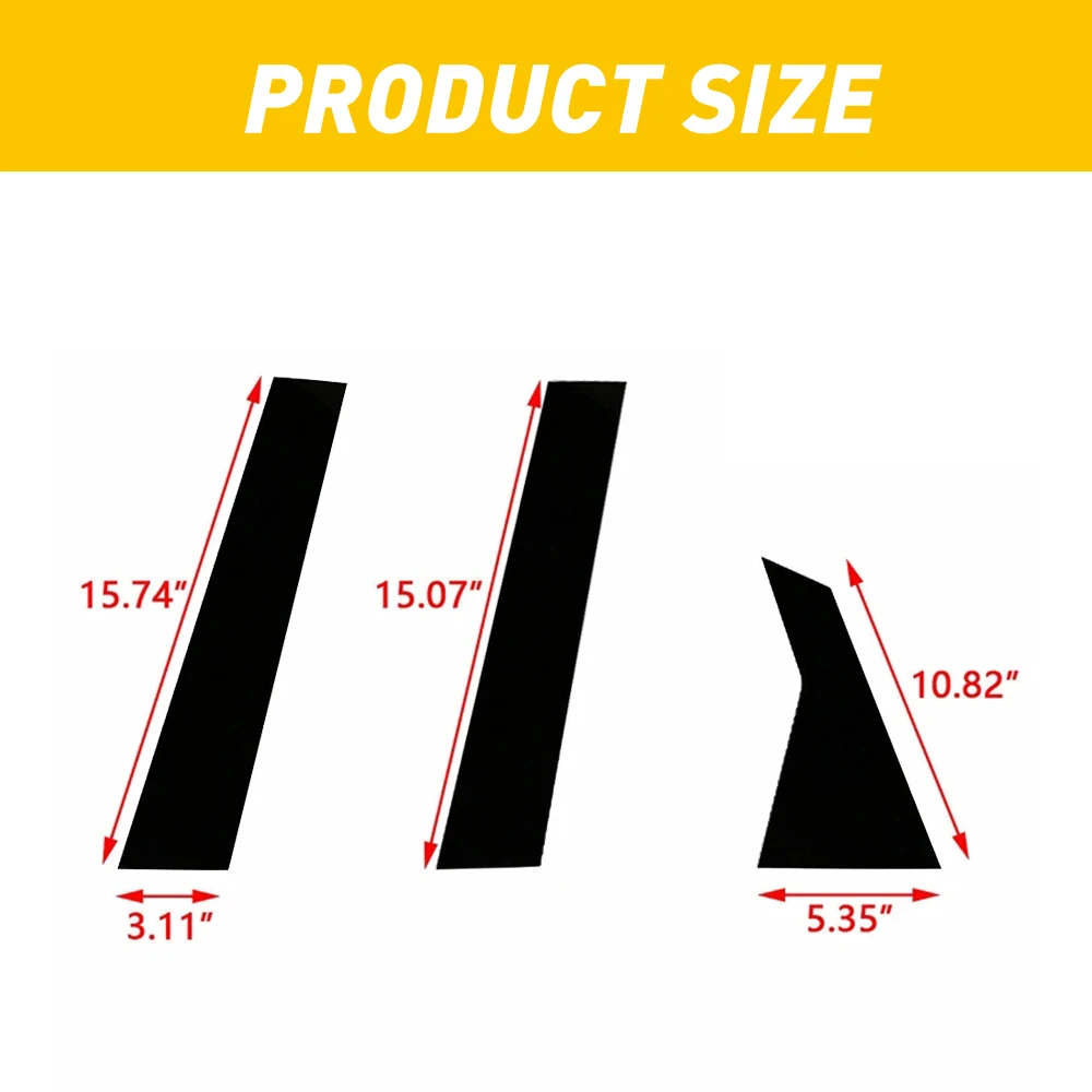 Door Window Pillar Post Covers Trim for Honda Civic 10Th Car Door Pillar Sticker Styling Accessories