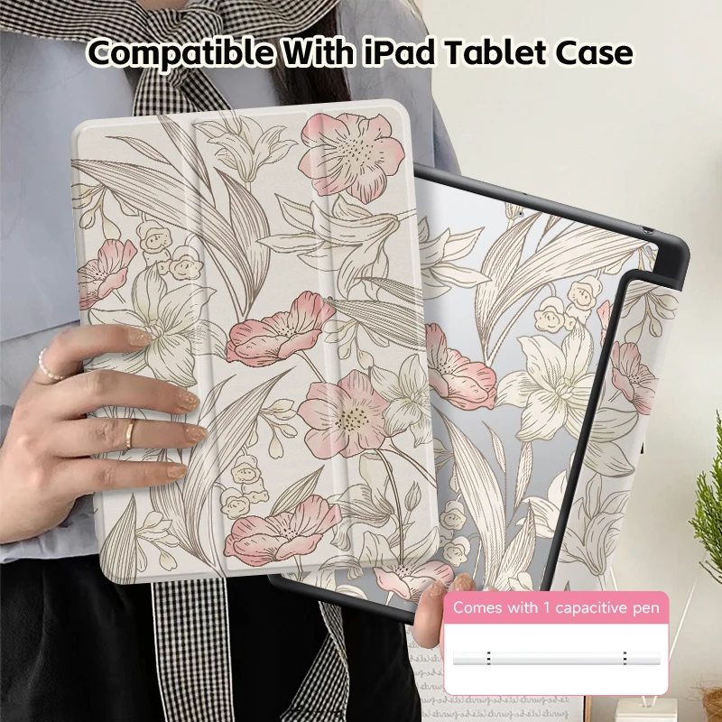 Transparent Acrylic iPad Cover with Double-Sided Printing and Optional Accessories Set
