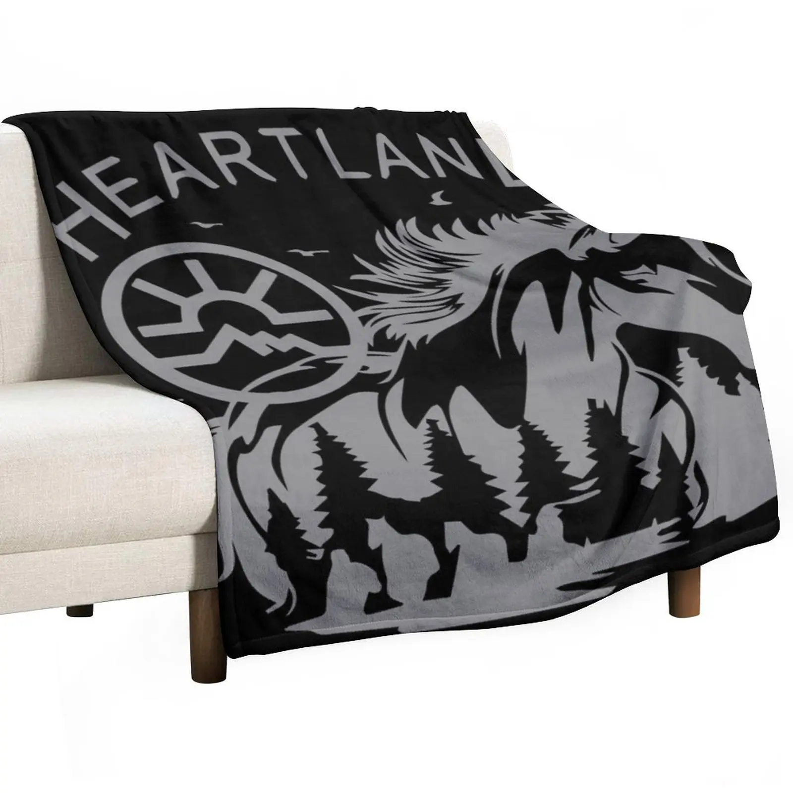 

Heartland, Heartland Ranch , Horse Lover, farmer heartland, Heartland Retro Vintage, Ranch Lover, Horse Owner Throw Blanket