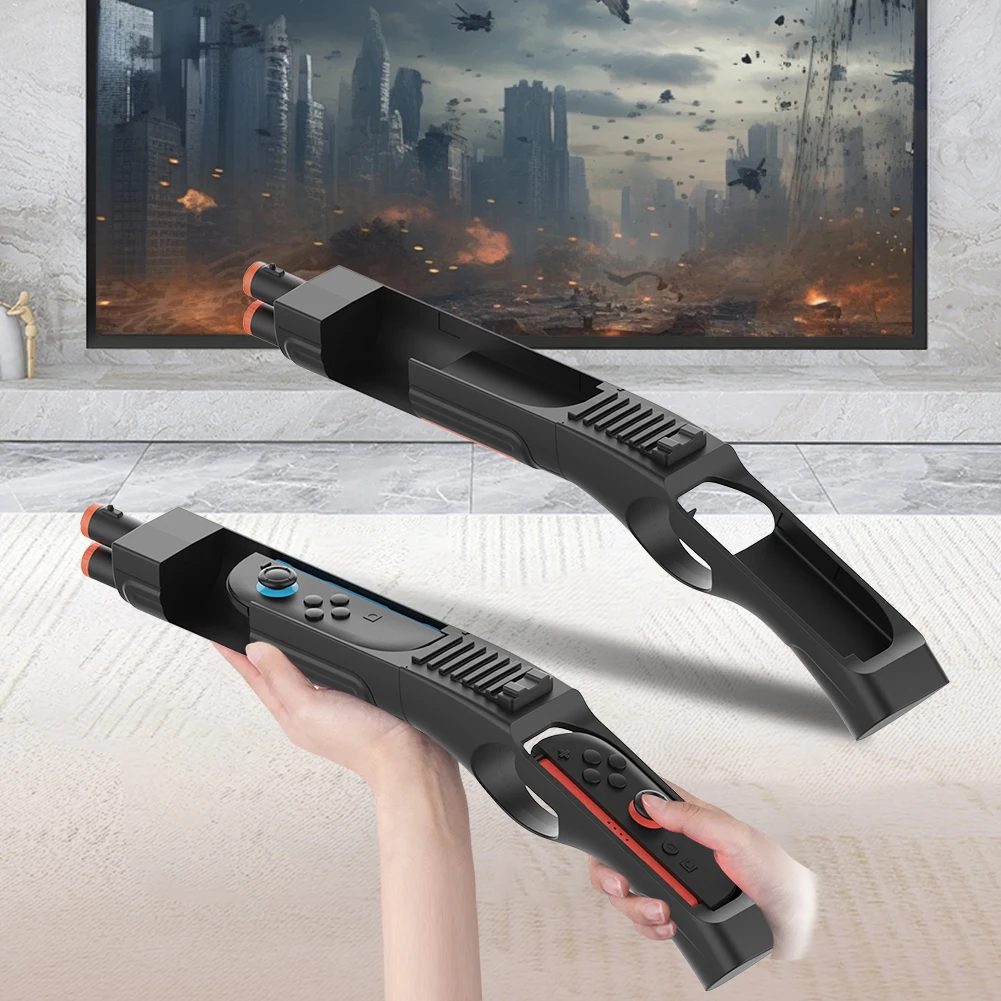 Switch2 액세서리용 탈착식 버트스톡 게임 건 컨트롤러가 있는 핸드 그립 건 컨트롤러