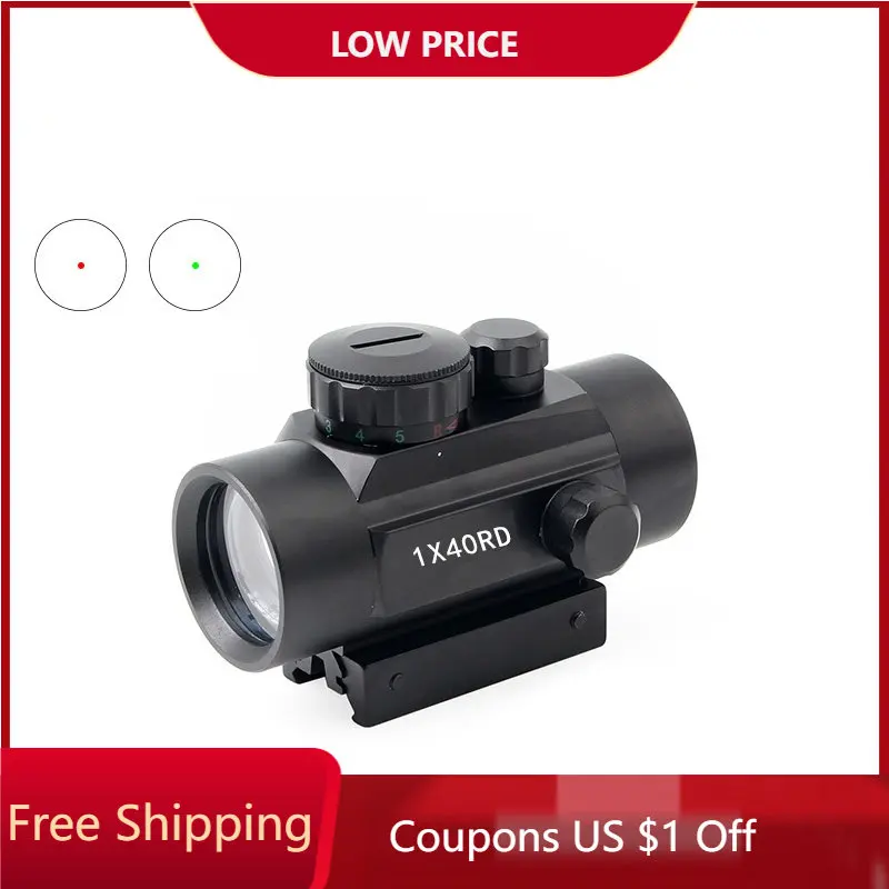 Hunting Holographic 1x40 Red Green Dot Sight Airsoft Dot Sight Scope