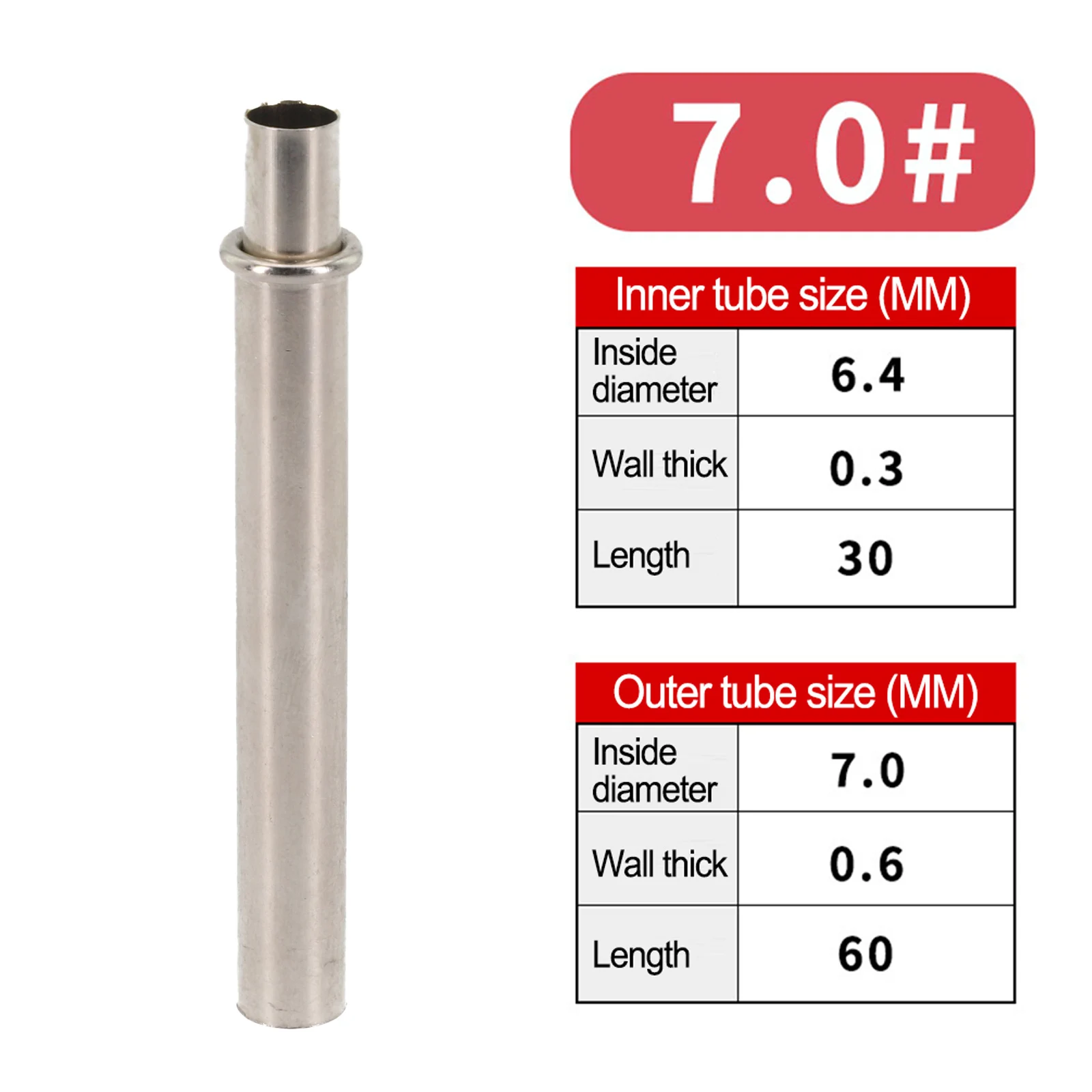 1Pc Angelrute Verbindungsrohre Metall Angelrute Gebäude Reparatur Angelrute DIY Outdoor Sport Stangen Gebäude Zubehör – Detail 5