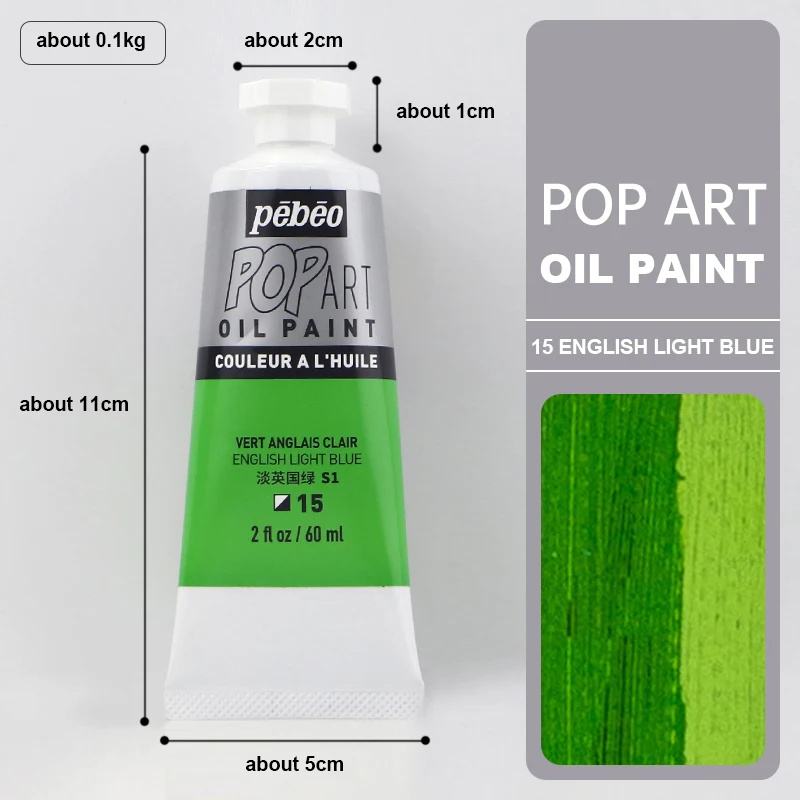 60ml/Tube Oil Paint Pigment High Saturation Colored Oil Painting Supplies For Student Artist Drawing Graffiti Watercolor Paints