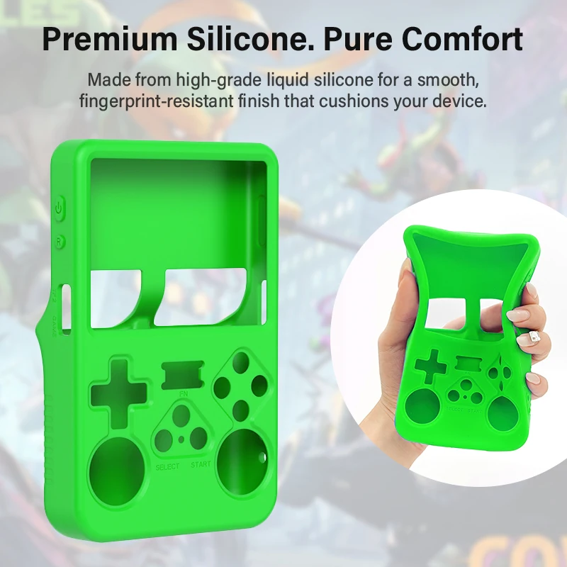 Silicone Protective Case for Handheld Game Console – Anti-Scratch Soft Shell Storage Box