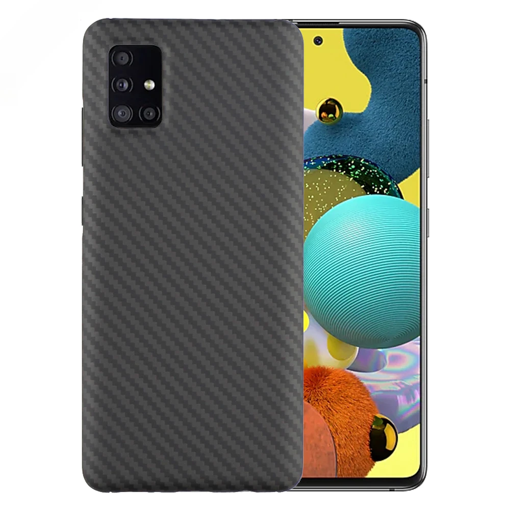 

Новинка! Настоящее арамидное волокно углеродное волокно для телефона Samsung Galaxy A51 Сверхлегкий Galaxy A71 защитный чехол для телефона