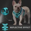 Dog Harness Cat Leashes Collar Bulldog Straps Small Medium Dog Puppy Harnesses Bichon Frise Vest Garlden Reflective Pet Supplies 3
