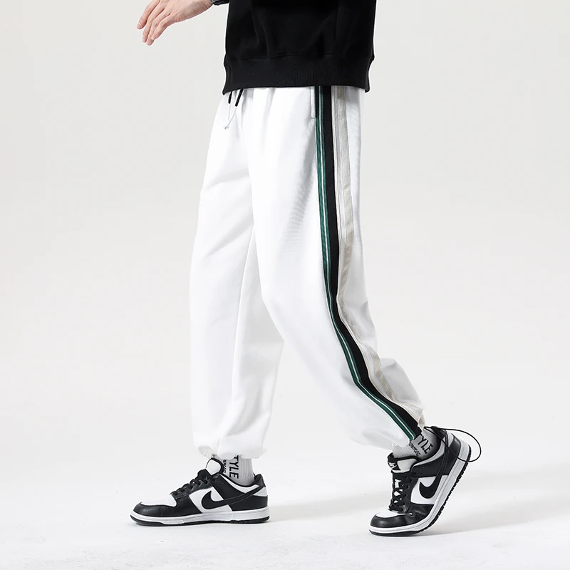 M-8XL Spring Men's Sweatpants Large Size Gym Running Jogging Pants Baggy Comfortable Elastic Waist Casual Trousers Outdoor Youth pants fashion Casual Pants