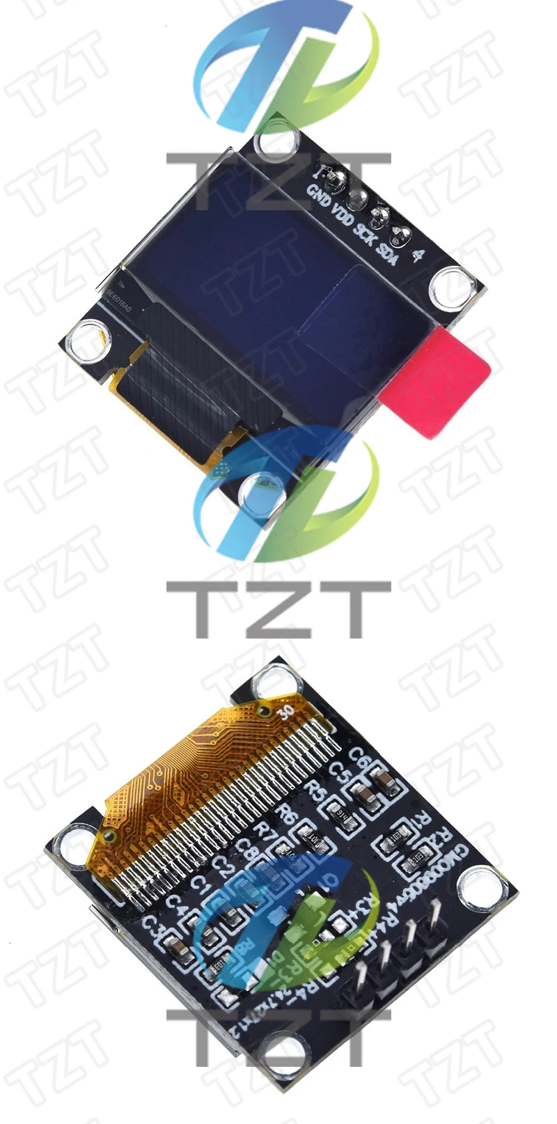 0,96 Zoll oled IIC Serielles weißes OLED-Anzeigemodul 128 x 64 I2C SSD1306 12864 LCD-Bildschirmplatine GND VDD SCK SDA für Arduino – Detail 12
