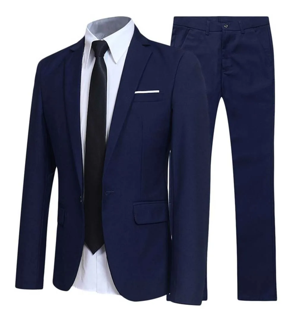 

Men's Suit Three-piece Suit (jacket Pants and Tie) Fashion Business Suit Host Wedding Work Occupation Slim Suit Office Commuting