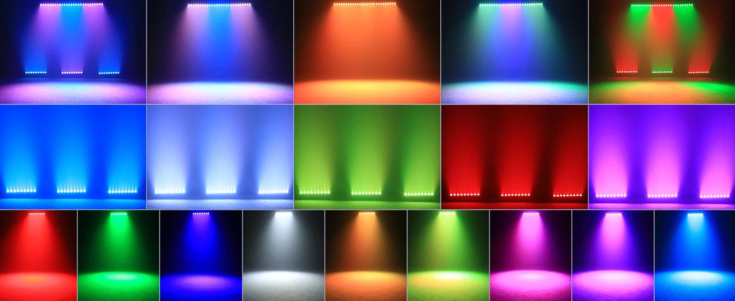 RGBW Wall Wash Lamp - 9 LEDs Stage Lighting for DJ  Party