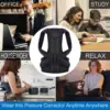 Medical Adjustable Posture Corrector Upper Back Brace Shoulder Lumbar Support Belt Humpback Straightener 5
