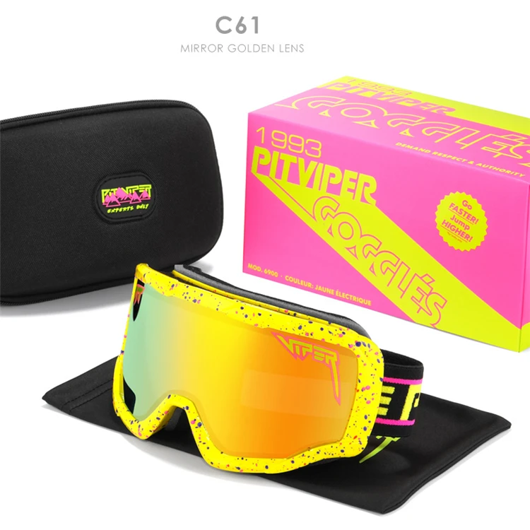 Pit Viper Ski Goggles UV Sunglasses Windproof Double Anti fog Ski