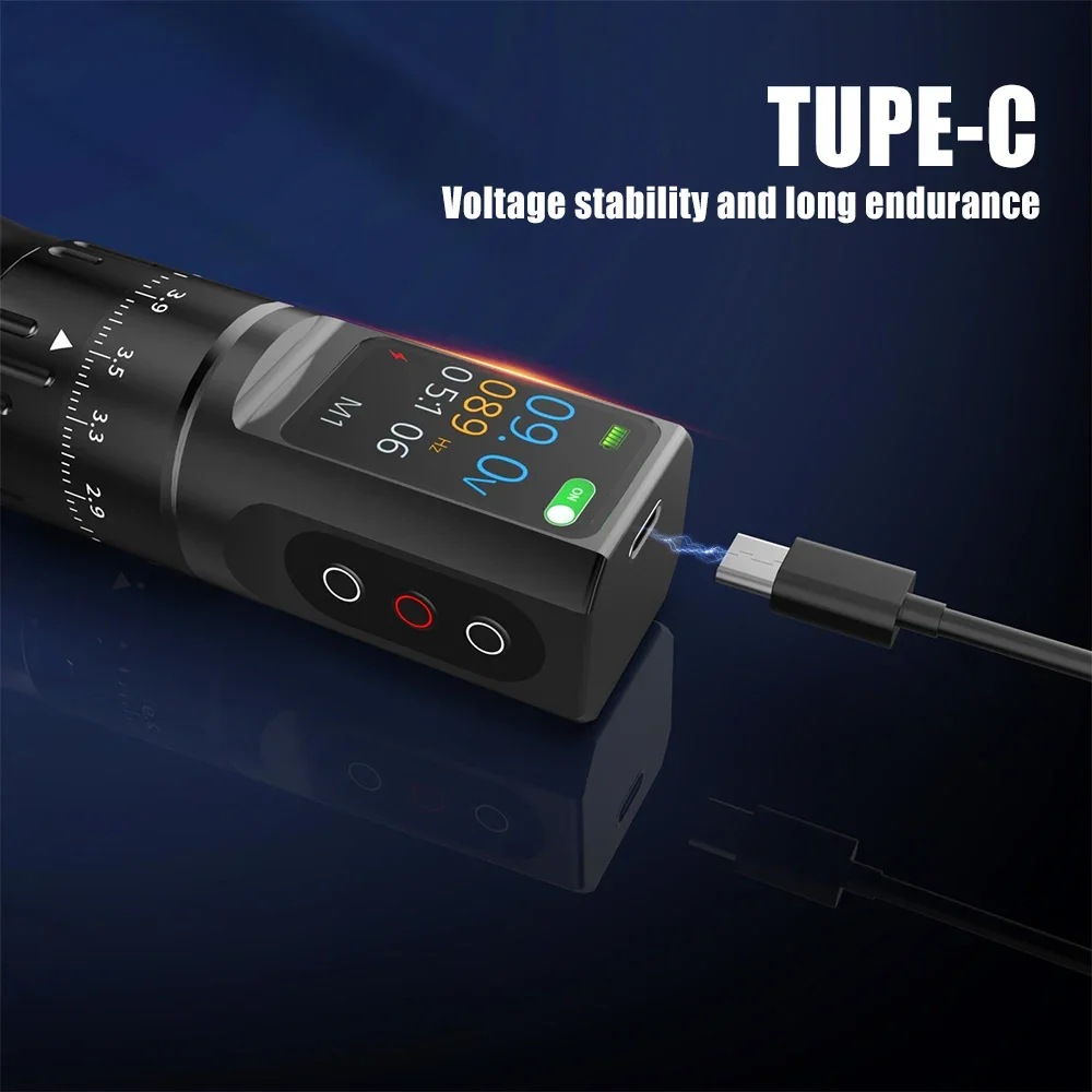 Tattoo Pen Tattoo Supplies YILONG Professional Wireless Tattoo Power Pen Tattoo Machine Adjustable Stroke 2.7mm-4.5mm For Body Art