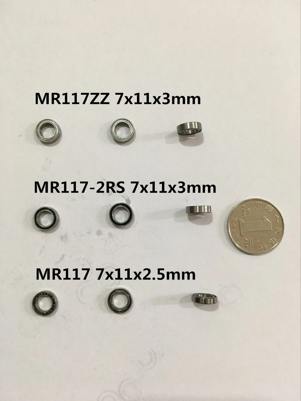 10 stücke Mini Lager MR115ZZ L-1150 MR115-2RS MF115ZZ 5x11x4mm MR115 685K Offene Lager Modell lager Kugellager Flansch Lager