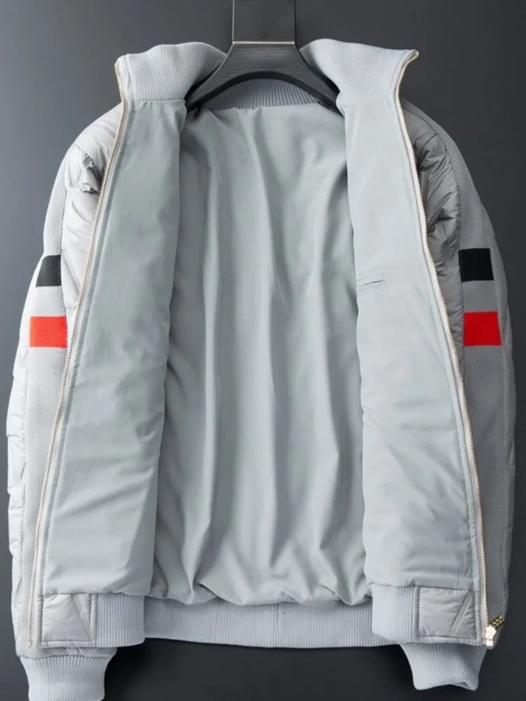 Winter Waterproof Thick Warm Mens Tracksuit Stand Collar Parkas